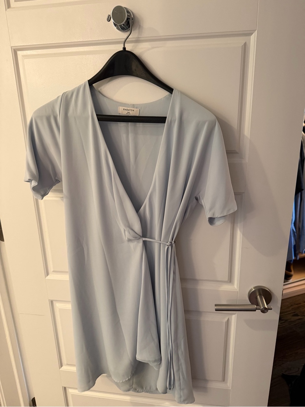 Light Blue babaton Wrap Dress